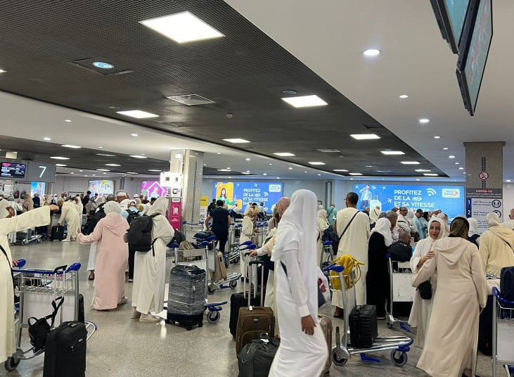 موسم الحج 1446 هـ » الفوج الأول من الحجاج المغاربة يتوجه إلى الديار المقدسة